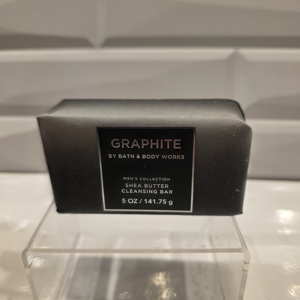 Bath & Body Work Men's-Graphite 3 Pc set 3-1 Hair Face & Body, Body Cream & Soap - Picture 7 of 8